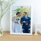 Cotton print of any Wedding photograph – Personalised 2nd Anniversary Gift