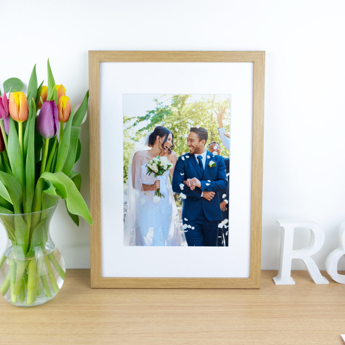 Cotton print of any Wedding photograph – Personalised 2nd Anniversary Gift
