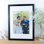 Wedding photograph printed on linen – Custom 12th or 4th Anniversary Gift