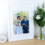 Cotton print of any Wedding photograph – Personalised 2nd Anniversary Gift