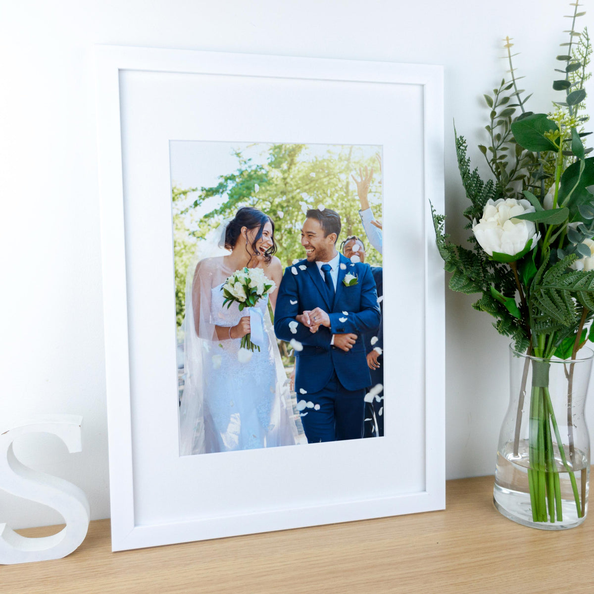 Cotton print of any Wedding photograph – Personalised 2nd Anniversary Gift