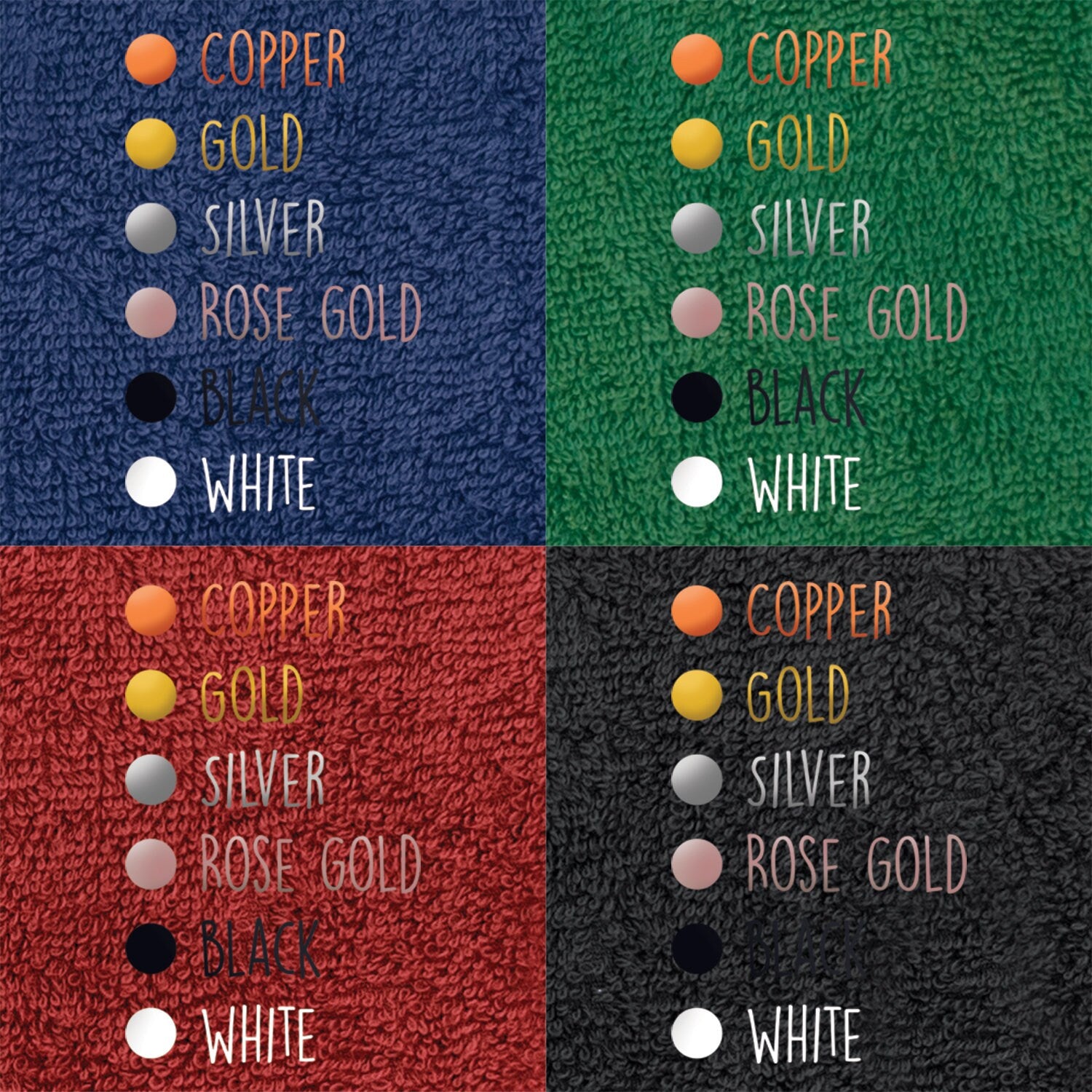 Golf Towel, Cotton with Hook ('Grandad, You're Tee-Rific')