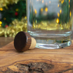 Halloween bottle label for glass decanter. Poison design spirit bottle engraved with spooky design for halloween party gift supplies