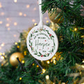 Christmas Tree Ornament: Mr & Mrs Bauble - First Xmas Together
