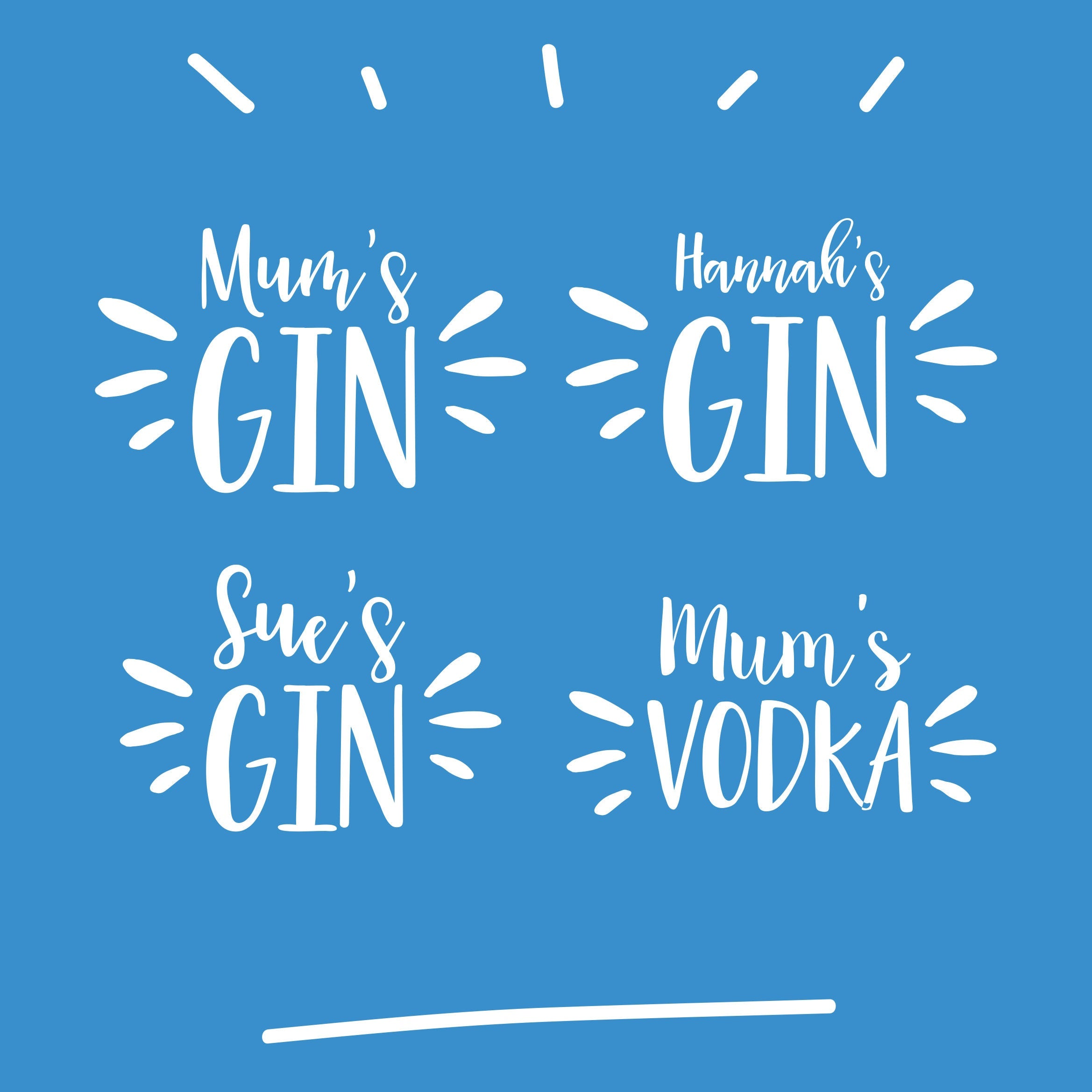 Personalised Gin Glass with name, Large balloon gin & tonic glasses with text Unique gift for her for Mother's Day gift UK, Engraved for mum