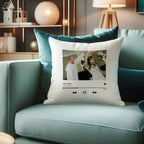 First dance cushion gift for couples. 2nd anniversary wedding cotton gift. 1st song gift for Mr & Mrs