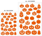 Iron on Pumpkins Transfers stickers 26x Pack - Iron-on Halloween cute Pumpkins Heat Transfer vinyl fabric