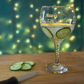 Personalised Gin Balloon Glass for Mum, gift for her, Copa Gin Glasses Hand Etched Gin & Tonic, Custom Personalized mom unique gifts for her