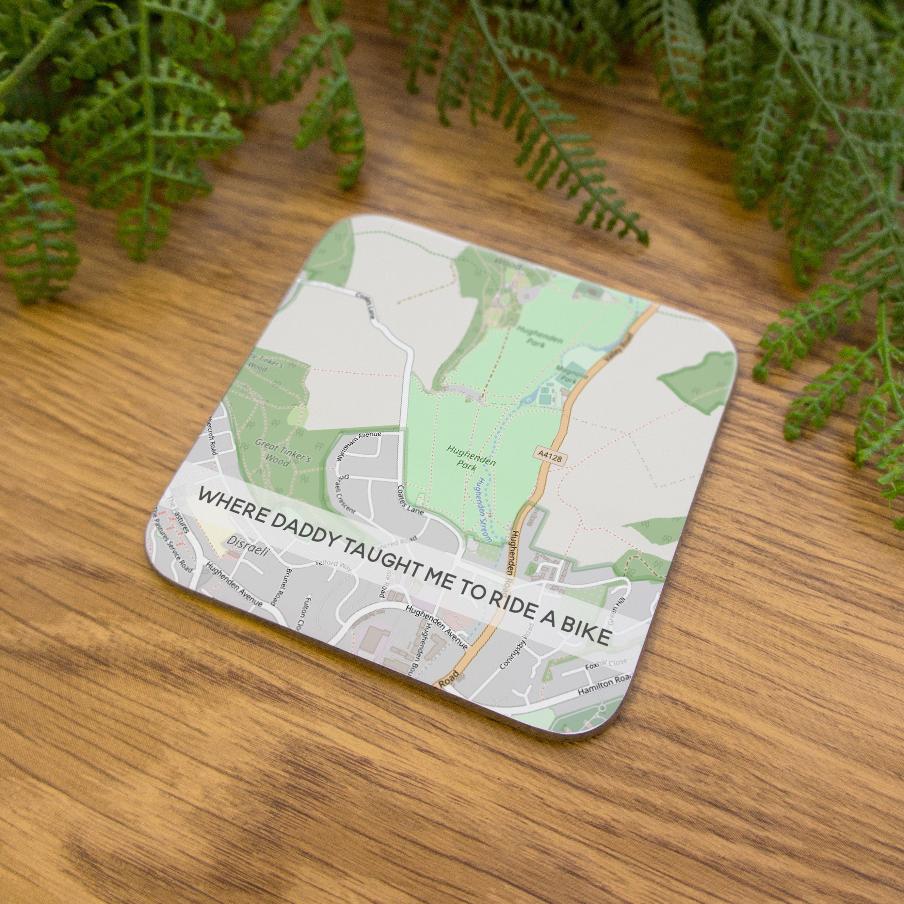 Mothers Day Map coasters with caption. Mummy's first cuddle gift for mum from newborn. personalised drinks mat with custom destination