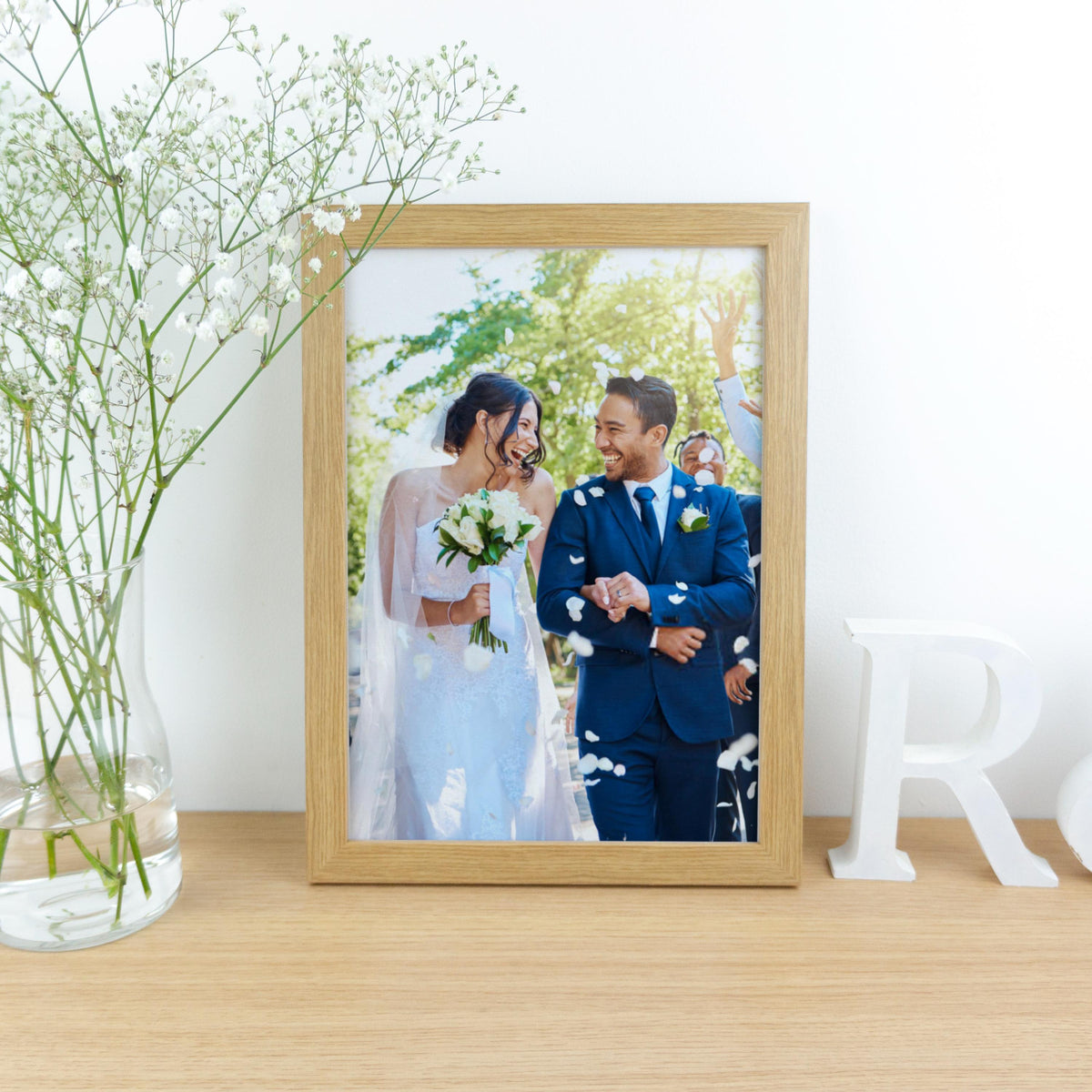 Cotton print of any Wedding photograph – Personalised 2nd Anniversary Gift