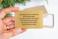 Personalised Metal Wallet Card - Add any text custom card - Keepsake Gift For Him, Boyfriend, Husband, Valentine's, Anniversary - own text