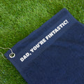 Fishing Towel: Fathers Day Gift with Fish Pun (Clip-On, Cotton)