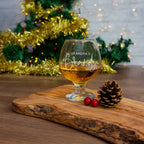Engraved Brandy Glass - Personalised with Name, Christmas Gift Idea
