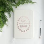 Maid of Honour Wedding Planner organiser gift, A5 soft cover notebook book