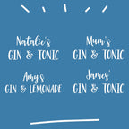Personalised Engraved Gin Balloon Glass for Mum, gift for her, Copa Gin & Tonic Glass Hand Etched, Custom personalised glasses mum gift