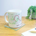 Personalised Strava Activity Mug – Custom Route Map, Running & Cycling Gift, GPS Workout Keepsake for Parkrun gift.