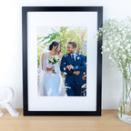 Cotton print of any Wedding photograph – Personalised 2nd Anniversary Gift