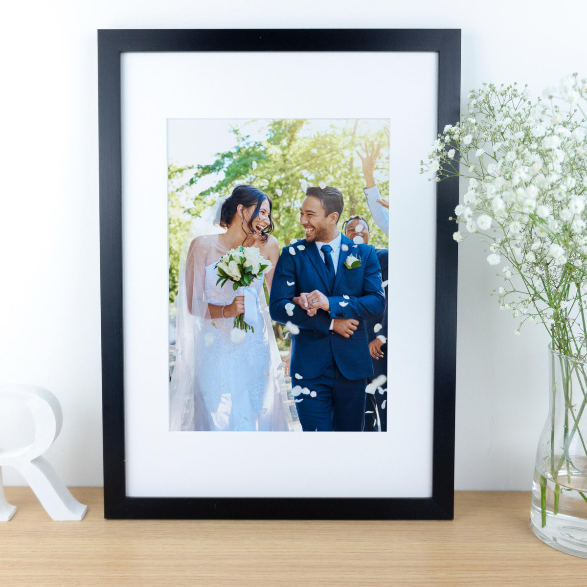 Cotton print of any Wedding photograph – Personalised 2nd Anniversary Gift