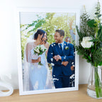 Cotton print of any Wedding photograph – Personalised 2nd Anniversary Gift