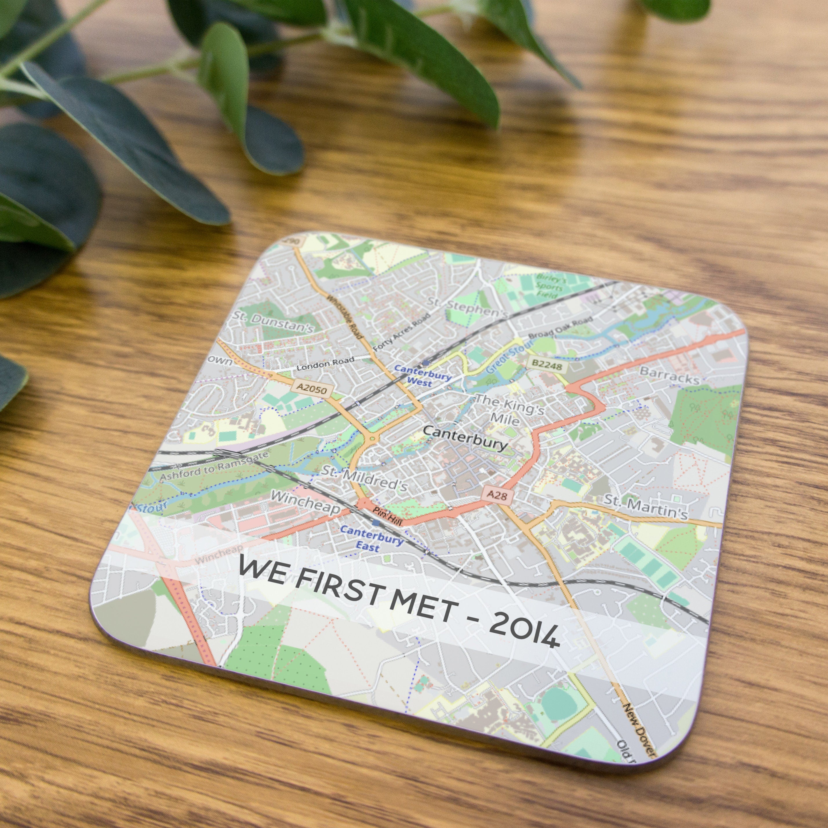 Mothers Day Map coasters with caption. Mummy's first cuddle gift for mum from newborn. personalised drinks mat with custom destination