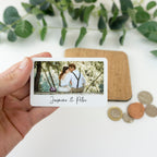 Anniversary gifts for boyfriend or girlfriend, husband or wife. Wallet card keepsake with wedding photo, valentines day couples gift for him