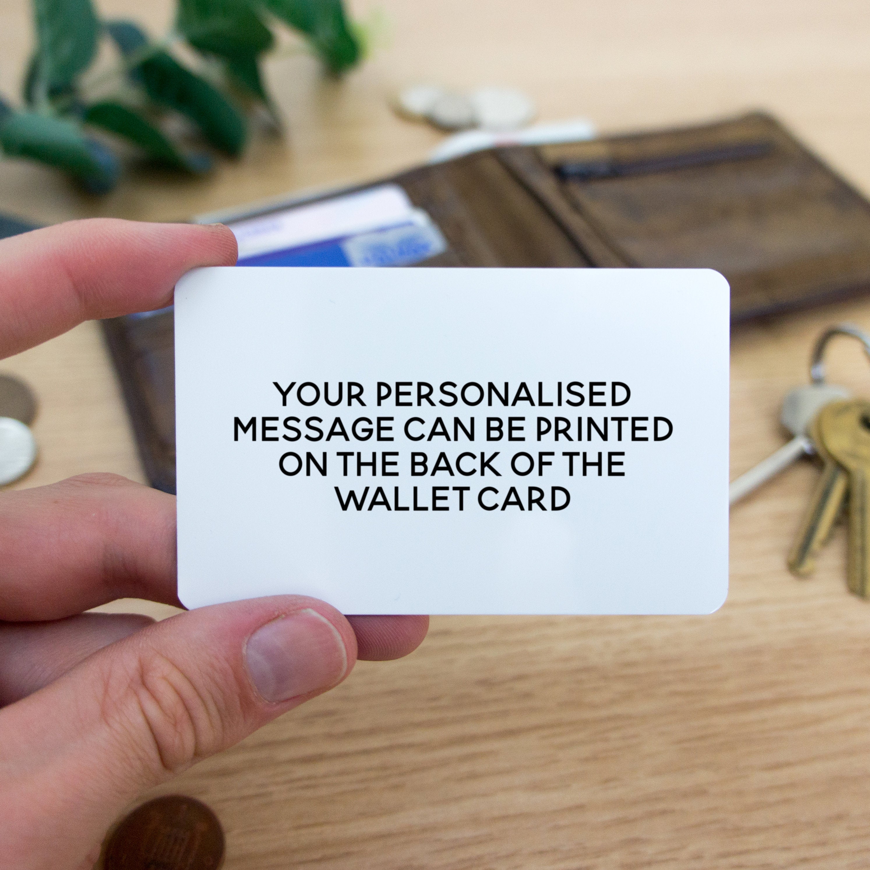 Map wallet card with caption. Boyfriend gift Valentines gift for him or her. Personalised gift wallet insert anniversary gifts for keepsake