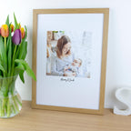 Print your photo for Mother's Day. Framed photo print of new mum