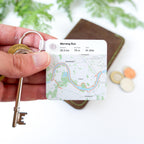 Personalised Keyring: Strava Map Route - Runner or Cyclist Gift