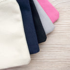 Personalised Cotton Canvas Wash Bag: Custom Name Toiletry Case for make up