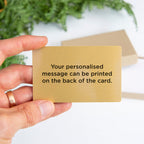 Custom gift voucher, golden ticket personalised promise voucher card for Christmas surprise or birthday present for him and her, iou coupon