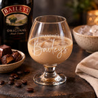 Engraved Cream Liqueur Glass - Personalised with Name, Christmas Gift Idea for Bailey's drink