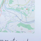 Where we first met map print for Valentine's Day or 1st Paper wedding anniversary
