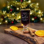 Christmas mulled wine glass personalised with name. Christmas gifts for her, him, friends, cider glasses, xmas present ideas