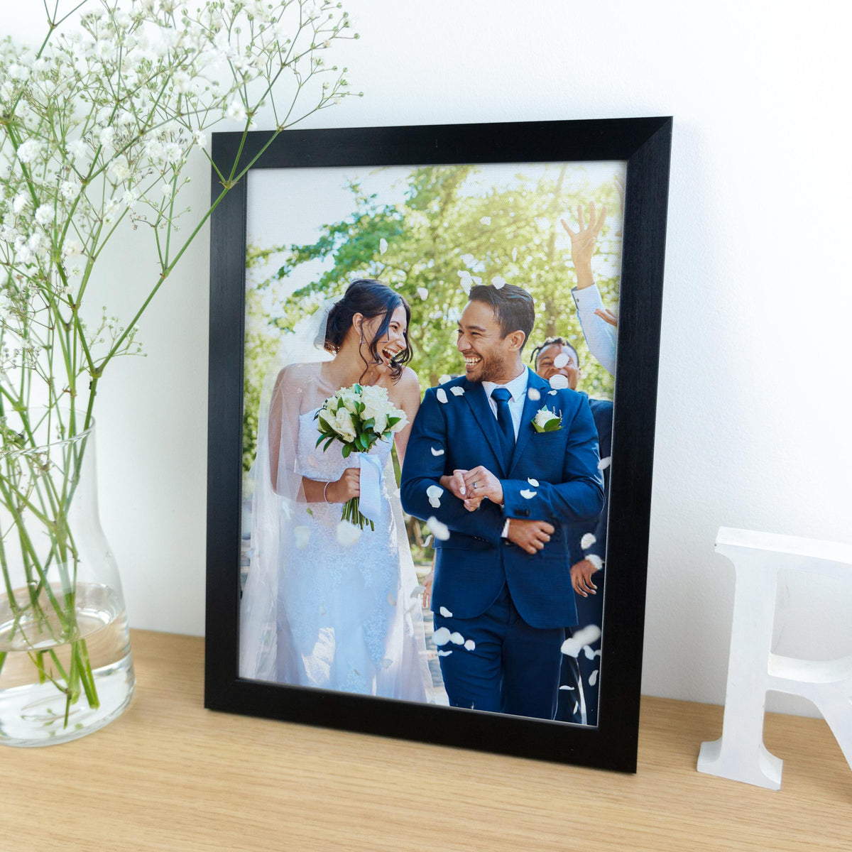 Cotton print of any Wedding photograph – Personalised 2nd Anniversary Gift