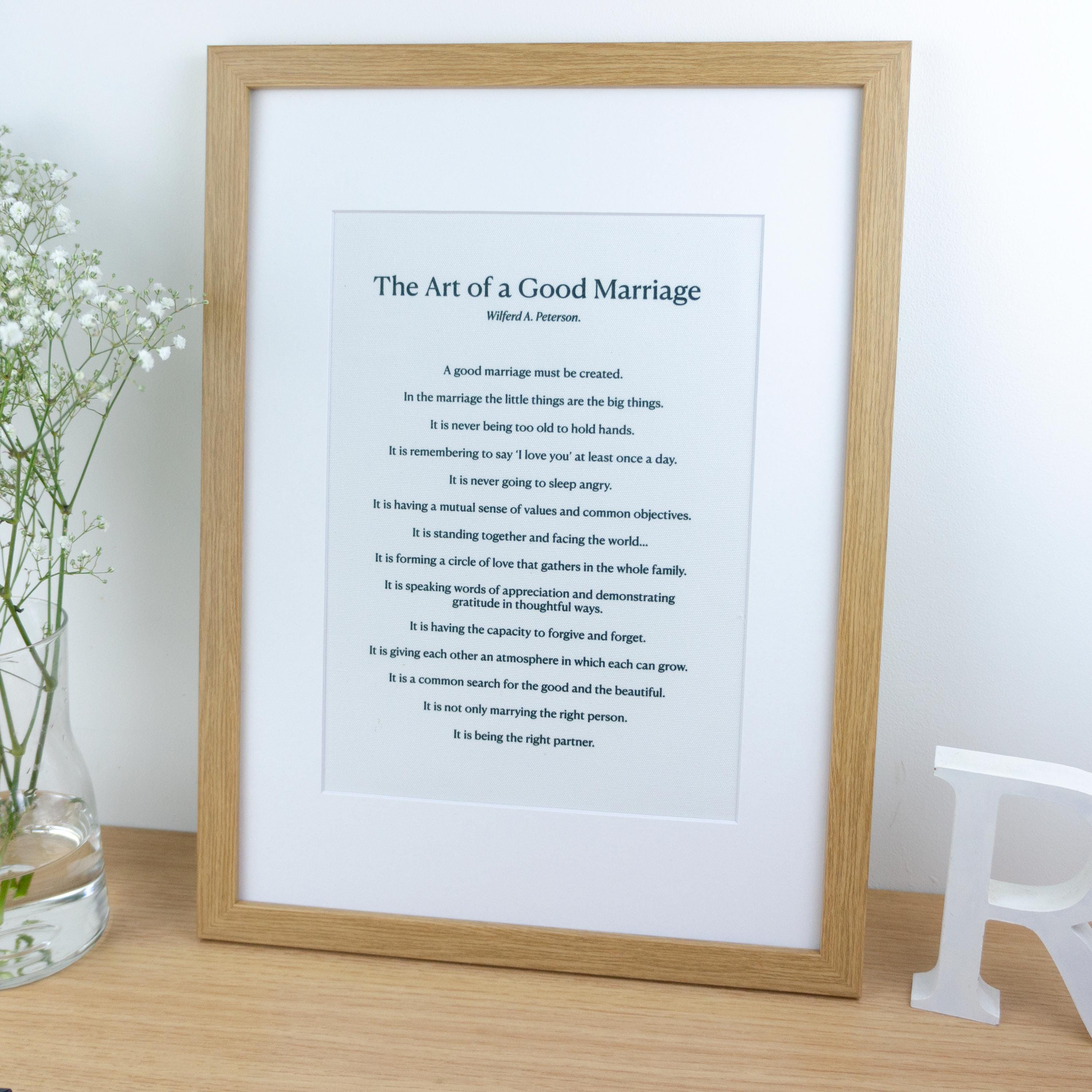 Personalised Wedding Reading Print on Cotton – Poem or custom text