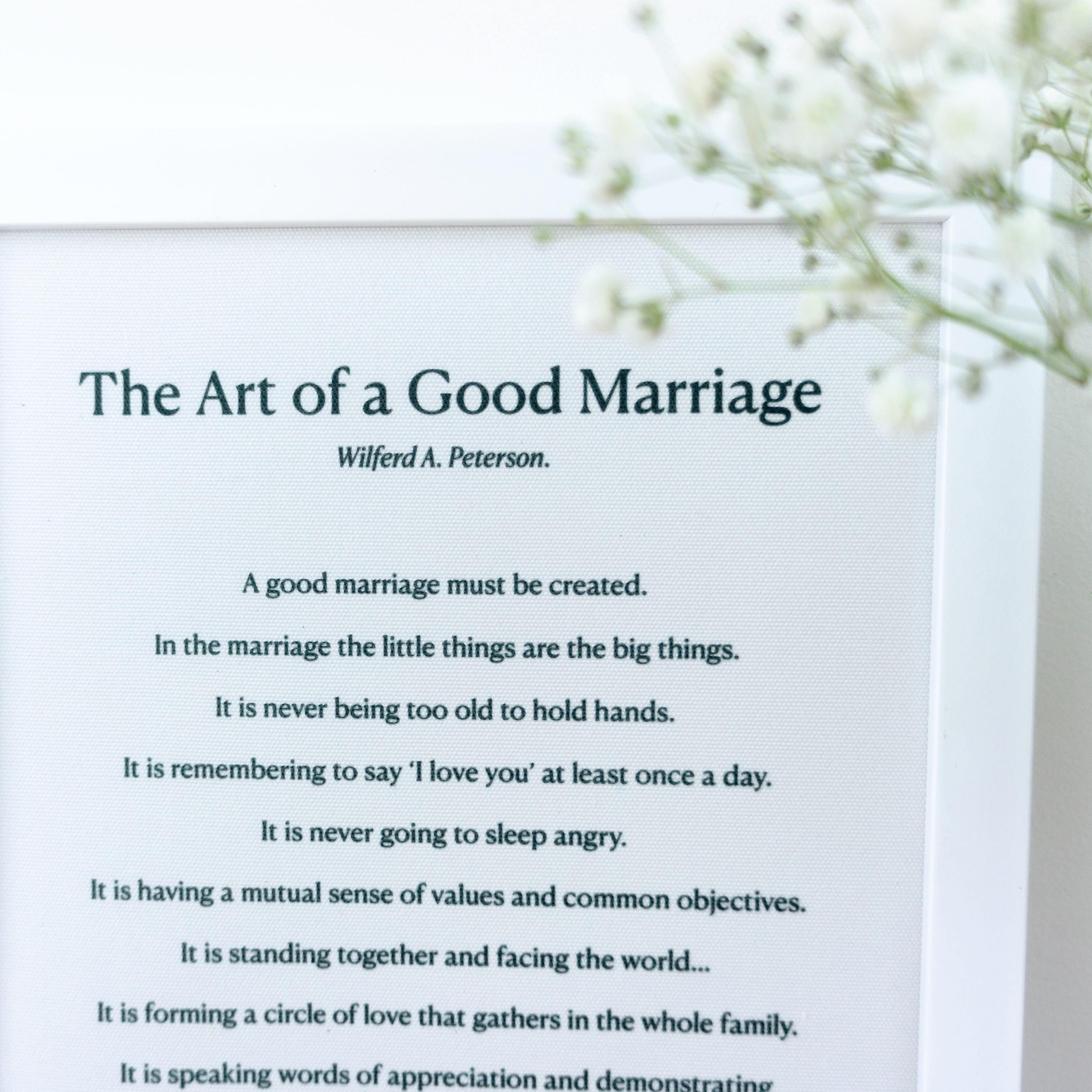 Personalised Wedding Reading Print on Cotton – Poem or custom text